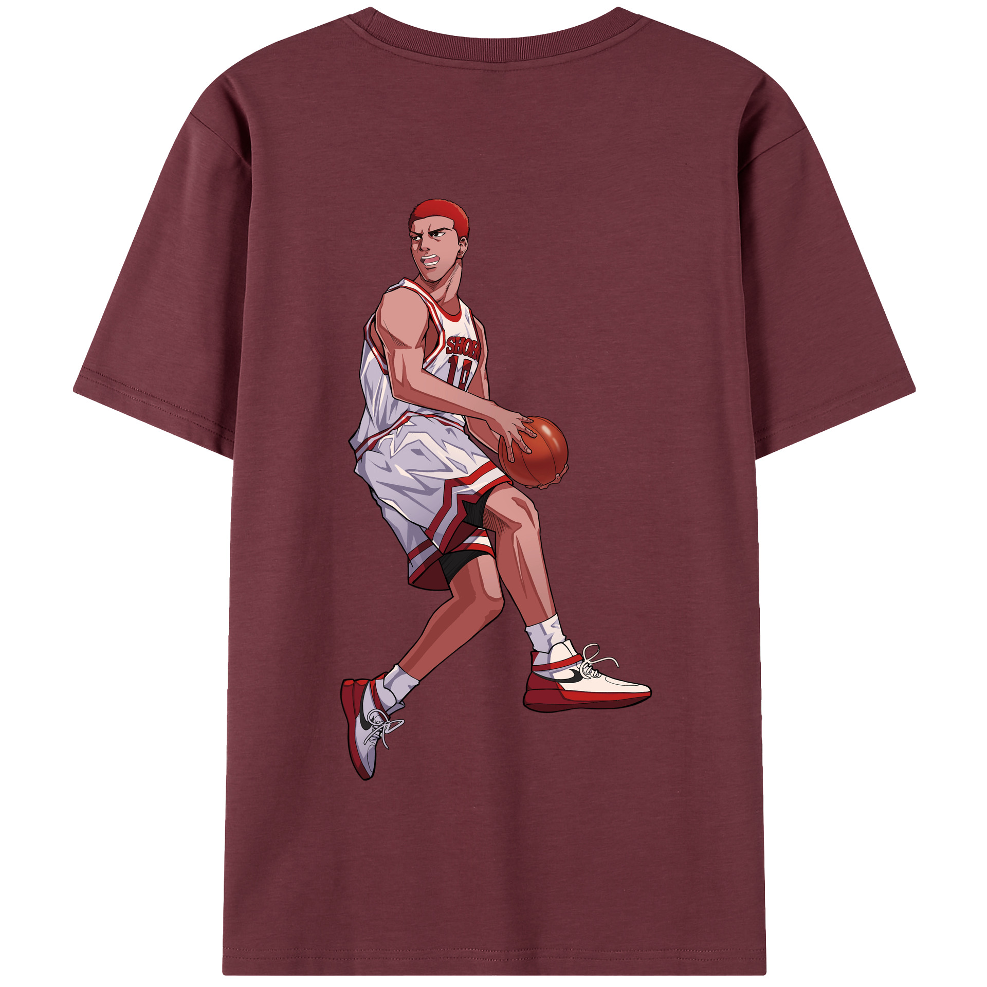 SLAM DUNK／スラムダンク 綿100％半袖Tシャツ（背面プリント）